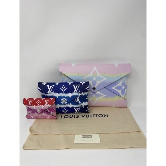 NEW Louis Vuitton Pochette Set Kirigami Escale Tie-Dye Giant Monogram - Picture 3 of 12